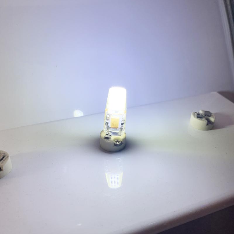 5W AC/DC12V GY6.35 LED Lamp Crystal Sapphire Lamp 1508SMD LED COB Chandelier plug-in LED Light Source Silicone Bulb Chandelier