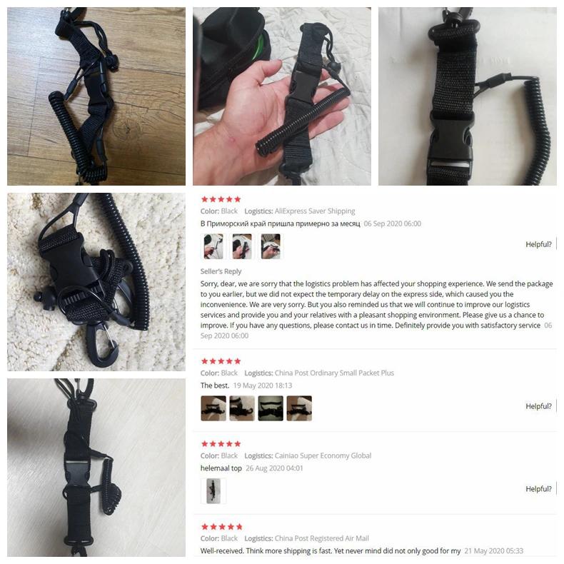 High Quality Scuba Diving Dive Anti Fall Rope Canoe Camera Lanyard Quick Release Buckle Clips Kayaking Swimming Sports Accessory