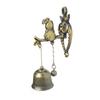 Vintage Metal Bell Door Shopkeeper Luck Knocker Windchime Magnetic Wall Hanging Ornament  Room Garden Store Front Entrance Gift