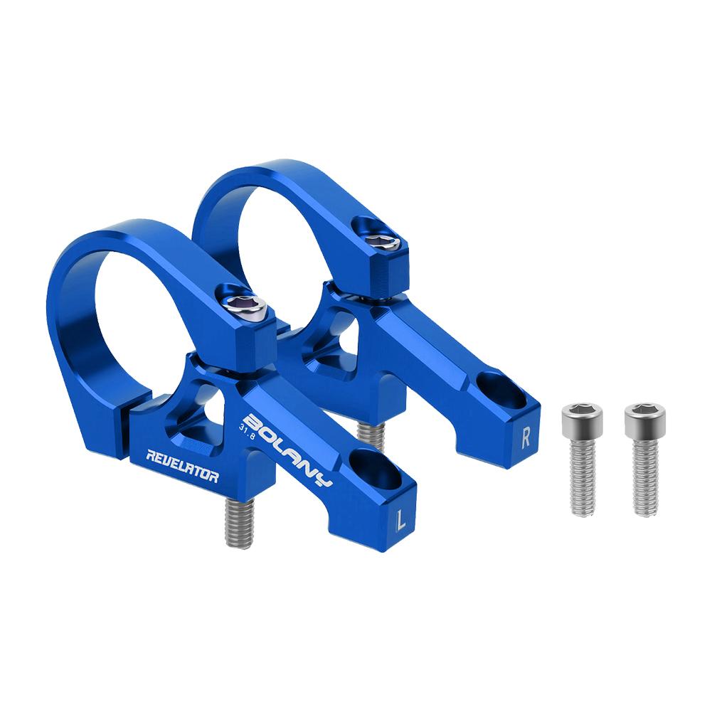 

Handlebar Extension Mount Adjustable Bicycle Stem Aluminum Alloy Bike Handlebar Extender Lightweight for Mountain Bike синій