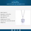 Tancise Fashion  Silver Necklace with Moonstone Pendant for Women Wedding Engagement Party Jewelry Gift