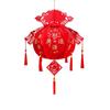 Lint/Gold Foil Spring Festival Red Lantern 3D Spring Festival Hanging Pendant  Party