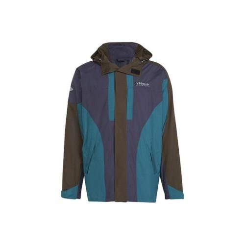 adidas Originals Colorblock Sports Outdoor Hooded Jacket for Men in Blue S коричневый