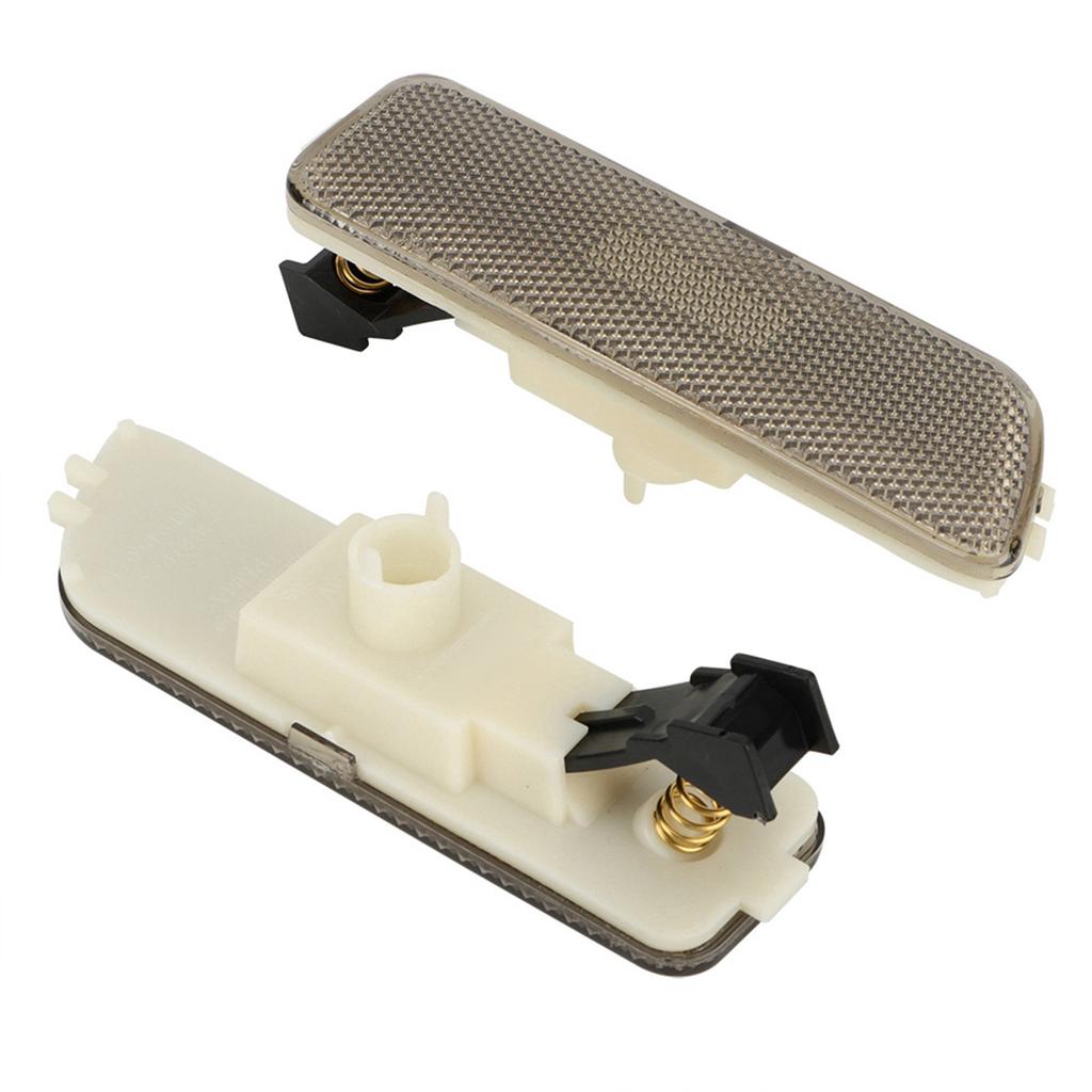 1 Pair Smoked Bumper Marker Side Light Housing for MK4 617215181853 (Black)