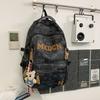 Schoolbag1011 New Male and Female Couples Backpack Large Capacity Lightweight Student Schoolbag Leisure Travel Trend Versatile Backpack