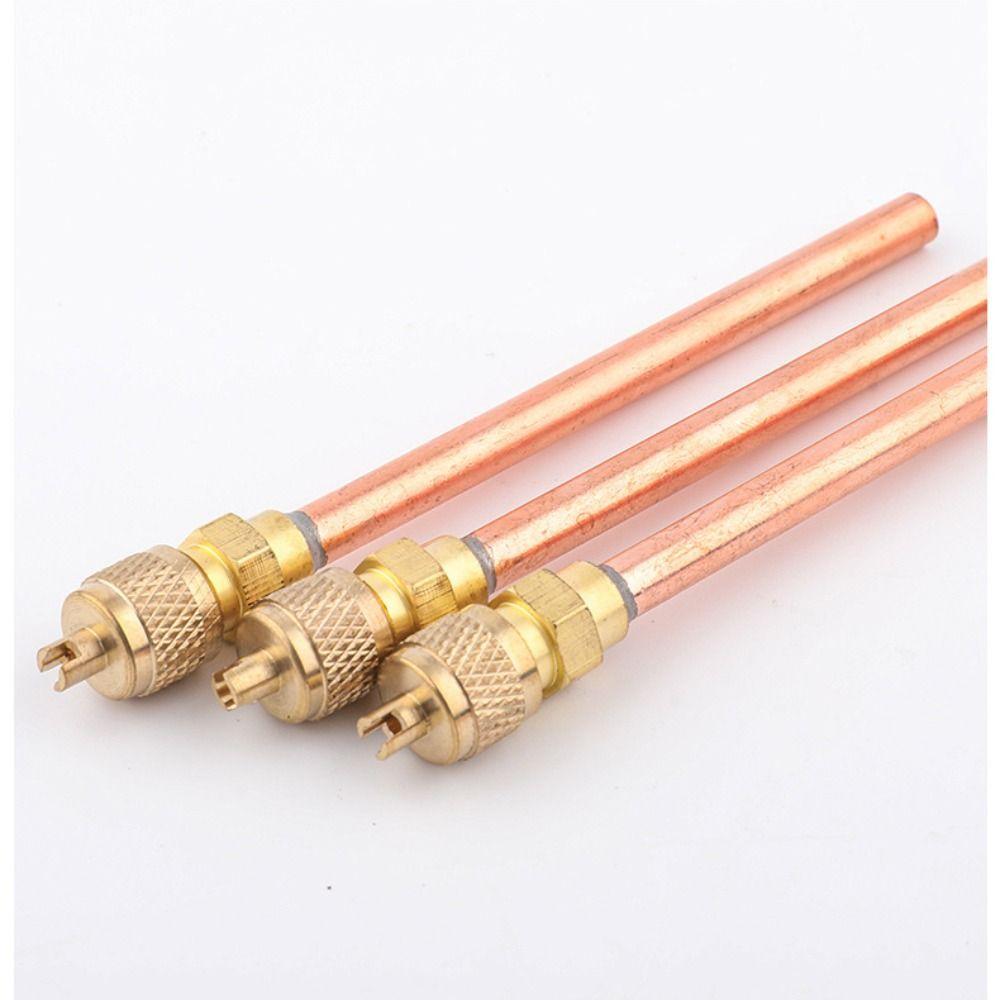 1/4'' Service Valve Thickness 0.6MM 63/120MM Air Conditioner Refrigeration Access Valve Strong Core AC