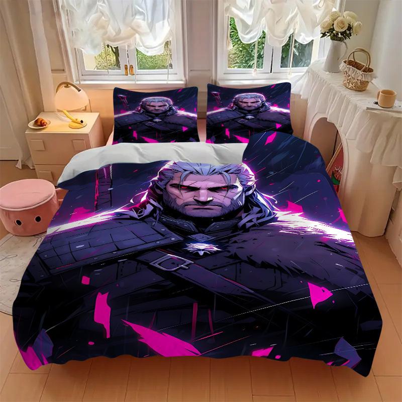 3pcs Witcher Bedding Set. Soft and Comfortable with No Core Included (1x Duvet Cover + 2x Pillow Covers) yy251010158
