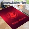 Custom Text Printed Rug Nottingham Forest FC Non Slip Floor Carpet For Home Room Decor