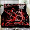 Bull Basketball Artwork Blanket Flannel Throw for Sofa, Indoor, Camping, Living Room, Office, Chair, And Bed Soft Birthday Gift