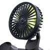 Car Cooling Fan, Vehicle Fan 3 Speeds Wind Micro USB Strong Portable Seat for