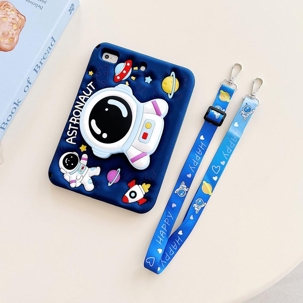 3D Astronaut 360 Stand Flat Case For iPad Redmi pad  SE 8.7 in pad 10.6 in SE 11 in 5 6 11in 5pro 6Pro SE 8.7 pad 2 11 inch Redmi SE 11 iPad mini pro