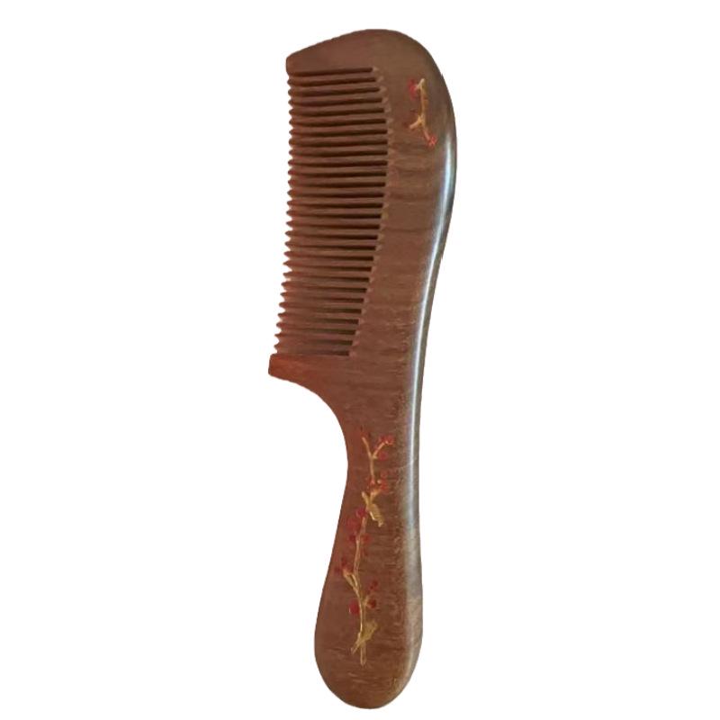 Solid Wood Abdominal Massage Brush for Belly and Meridian Relief