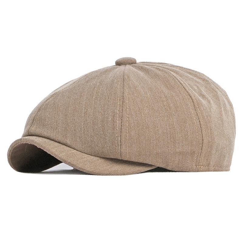 Unisex Vintage Cotton Duckbill Cap: Spring, Autumn & Winter Retro Solid Beret
