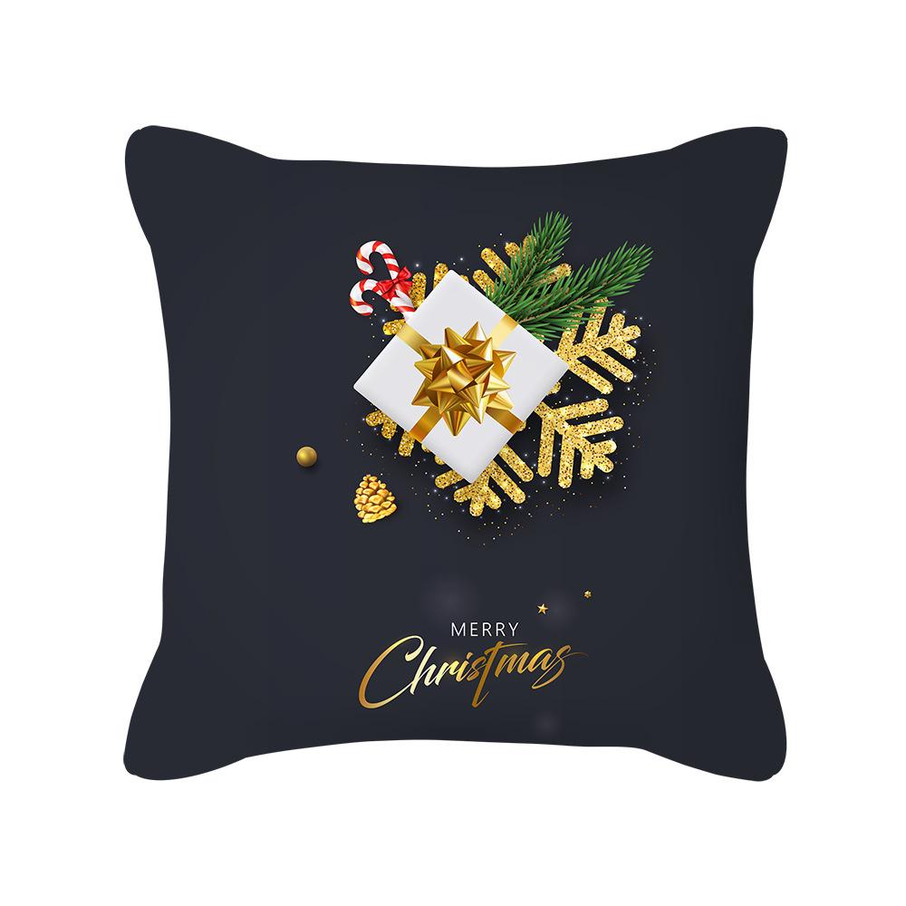 New Nordic Christmas Golden Sofa Pillow Cover Bedside Cushion Cover
