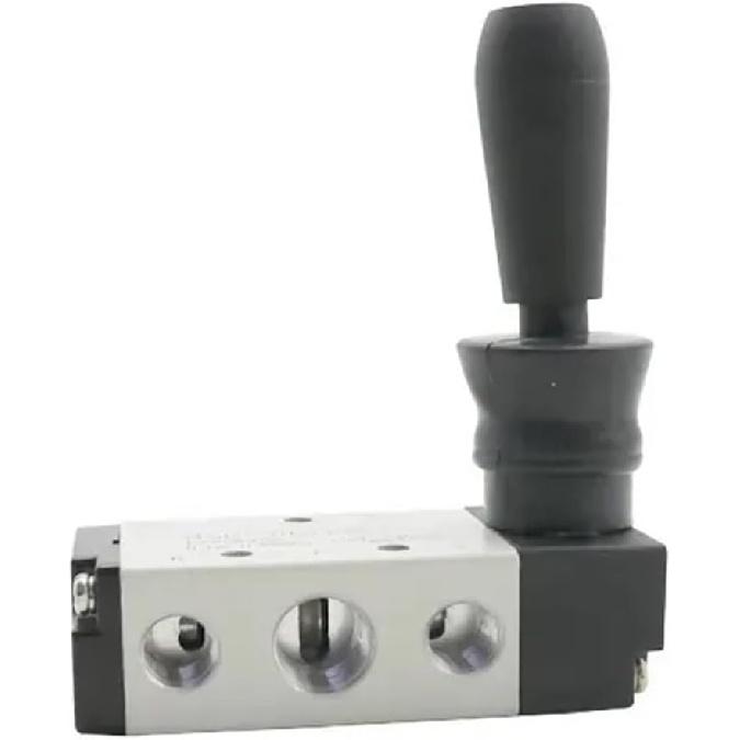 4H210-08 1/4" 2 Position 5 Port Air Manual Valve Pneumatic Control Valve 5/2 Way Hand Lever Operated Control Valve(Only 4H210-08)