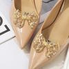 1Pc Shiny Hollow Rhinestone Bow Shoe Buckle Fashion Bowknot Shoes Decoration Shoe Clip Wedding Bride Shoes Accessories