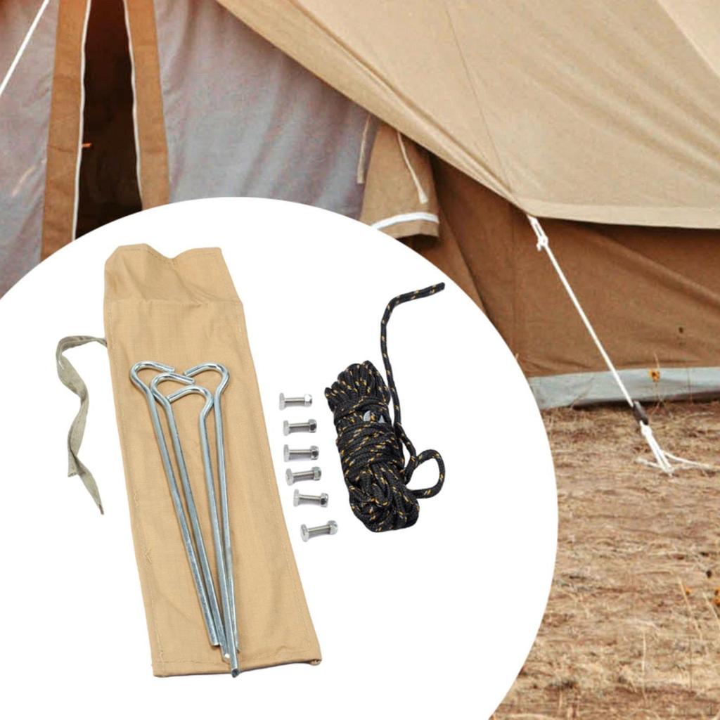 RV Awning Fitting Kit Accessories Easy to Install Spare Parts with Pegs and Rope Direct Replaces