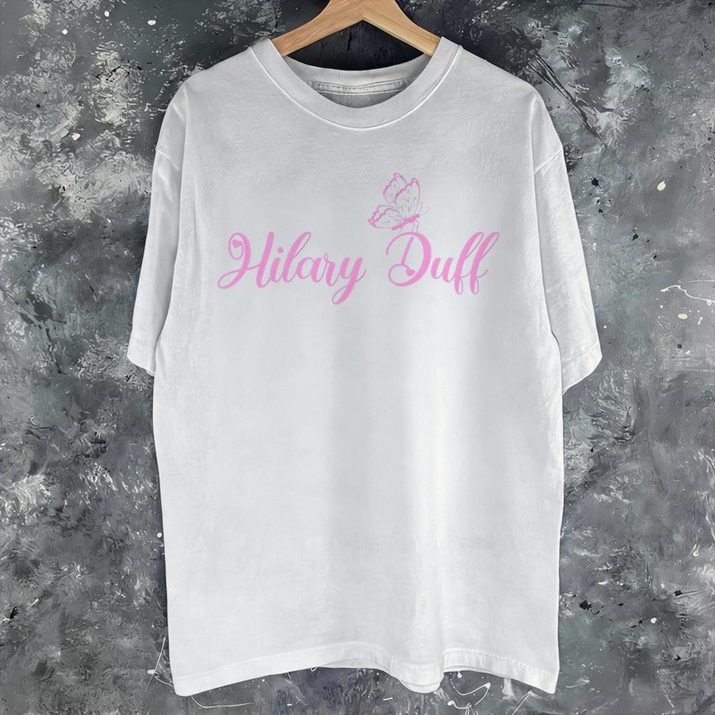 Hilary Duff The Lucky Me Tour 2026 Tee Shirt For Unisex Unisex Gift Idea T Shirts Cotton Clothing