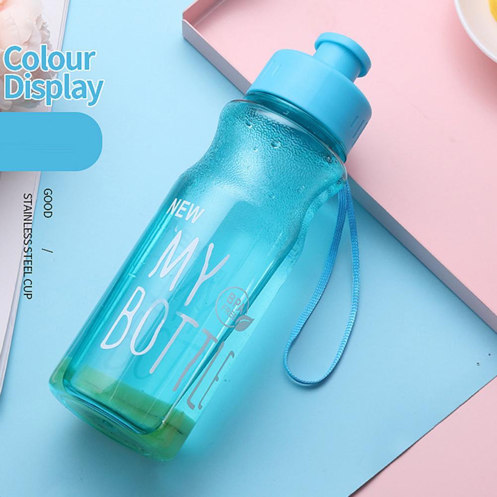 650ML Water Bottle Female Girls Water Cup BPA Free Portable Leak-proof Shaker Bottle Plastic Drinkware Milk Juice Simple Cup