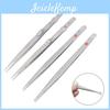 Stone Tweezers Diamond And Gem Jewelry Tweezers Stainless Steel Slide Locking Serrated Fine Pointed Tip Tweezers With Gem Slot Straight Pointed Tip