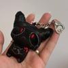 1/2Pcs Creative Halloween Horror Plush Keychain Creepy Bloody Monster Doll Pendant Gothic Scary Backpack Accessories Couple Gift