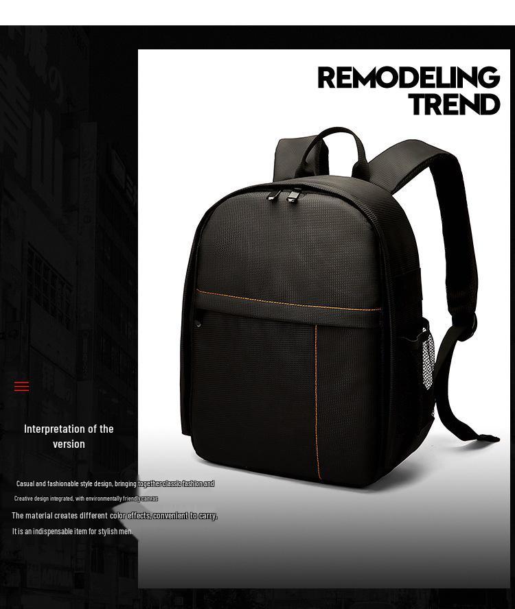 Outdoor Waterproof Large-Capacity DSLR Photography Backpack with Layered Storage