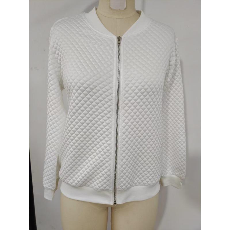 Women S Solid Long Sleeve Zip Knit Jacket Coat