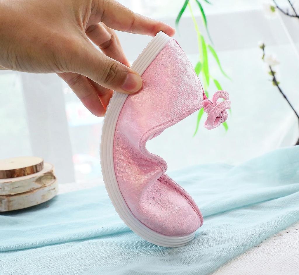 Scarpe Piatte in Broccato Hanfu da Donna Stile Dinastia Ming