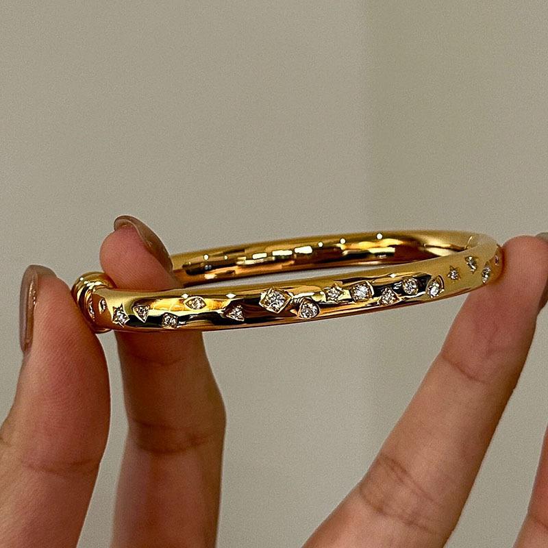 Hot Selling Retro High-end Shiny Diamond Ring Bracelet Exquisite Bracelet Accessories