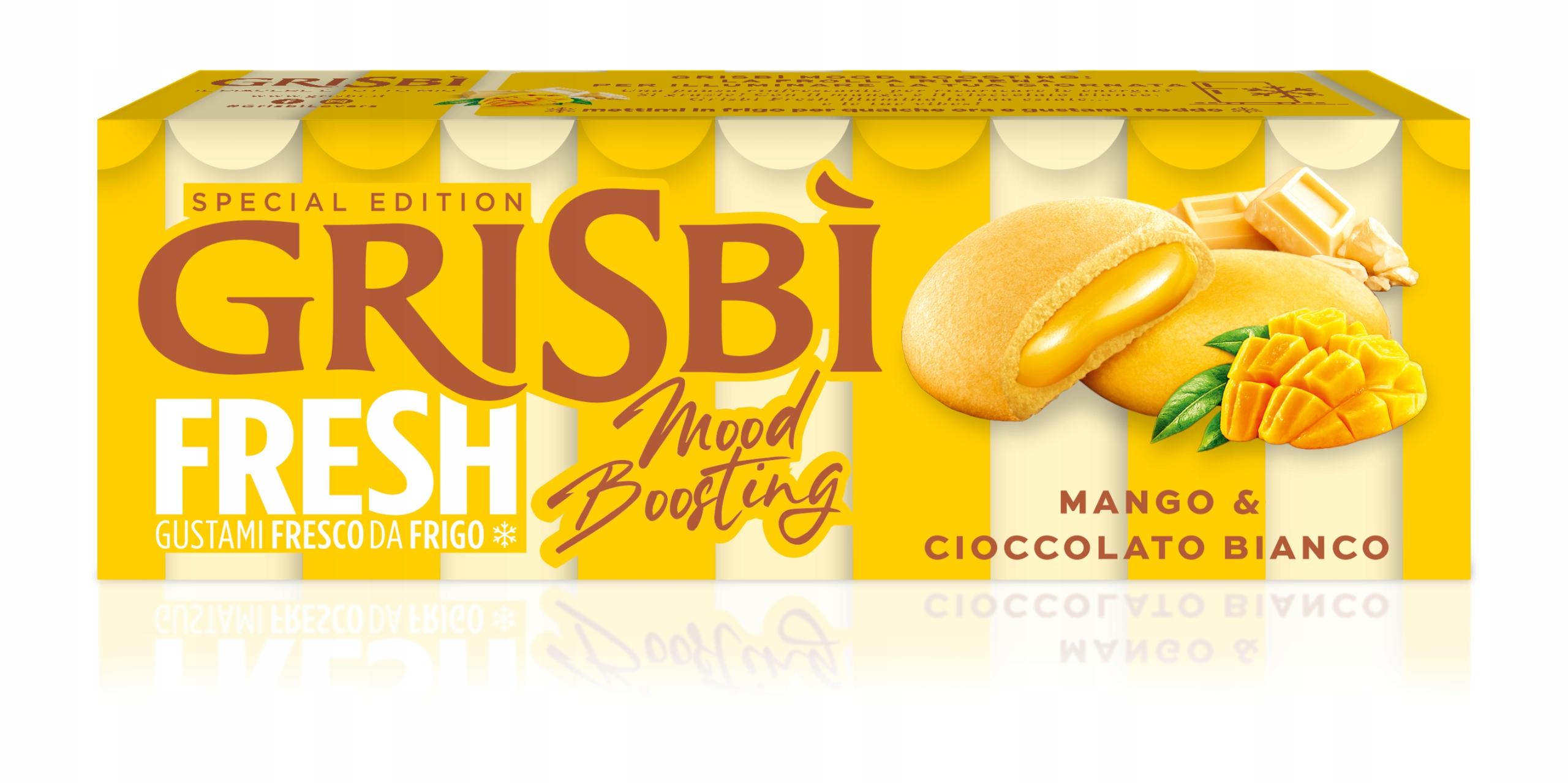 Mango Biela čokoláda Grisbi MatildeVicenzi Maslové sušienky 112g Talianske
