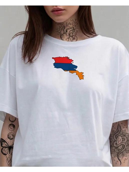 Armenia T-shirt with a summer print M