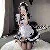 Maid Cosplay Costume Women Classic Short Sleeve Maid Dress Outfits Japan Sexy Lolita Apron Uniform Halloween Nurse Clothes