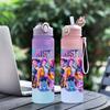 750ml Wasserflasche K-Pop Demon Hunters Bedruckt Große Kapazität Trinkbecher Tragbar Outdoor Sport Wasserbecher Kinder Kinder Geschenk