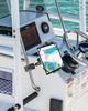 Dosvsi Boat Tablet Metal Marine Tablet iPad Pole Handlebar Easy Compatible with inch iPad Pro 13 11 iPad Air Mini 6 5 Galaxy Mount, Arm, Holder, Clip,