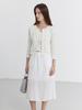 Deonseuteu A-Line Long Skirt_Udsk5B226_White