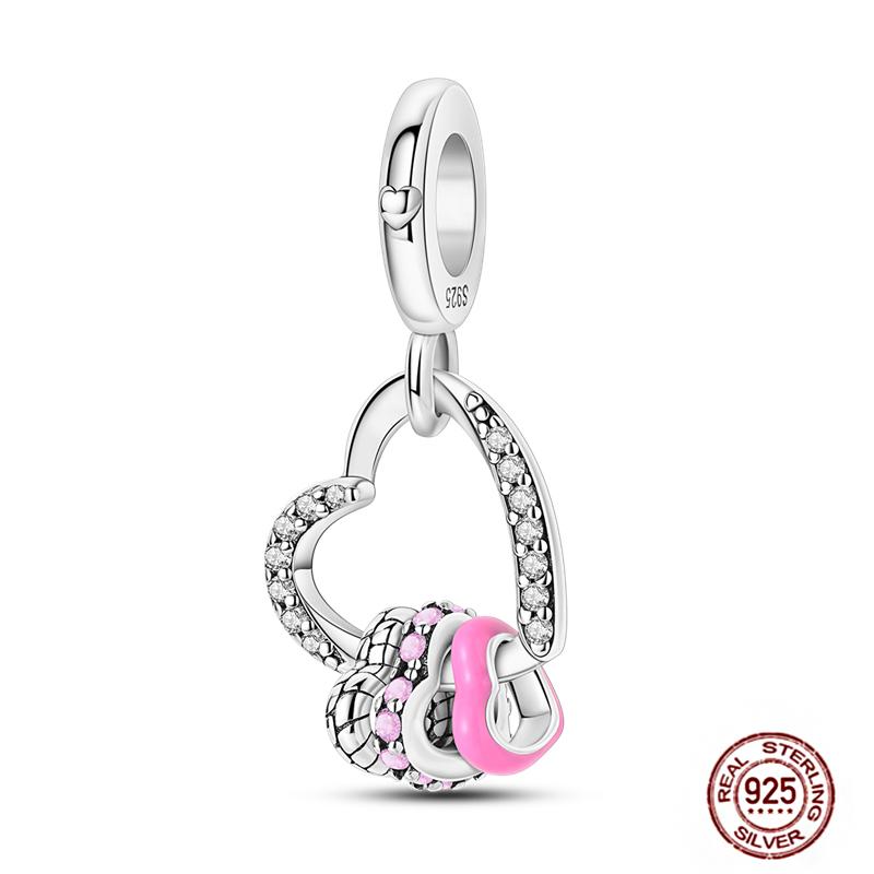 Charms Fit Pendant Copper Original Bracelet Luminous Firefly Butterfly Turtle Feather Blue Eyes Beads Diy Clip Jewelry Gifts