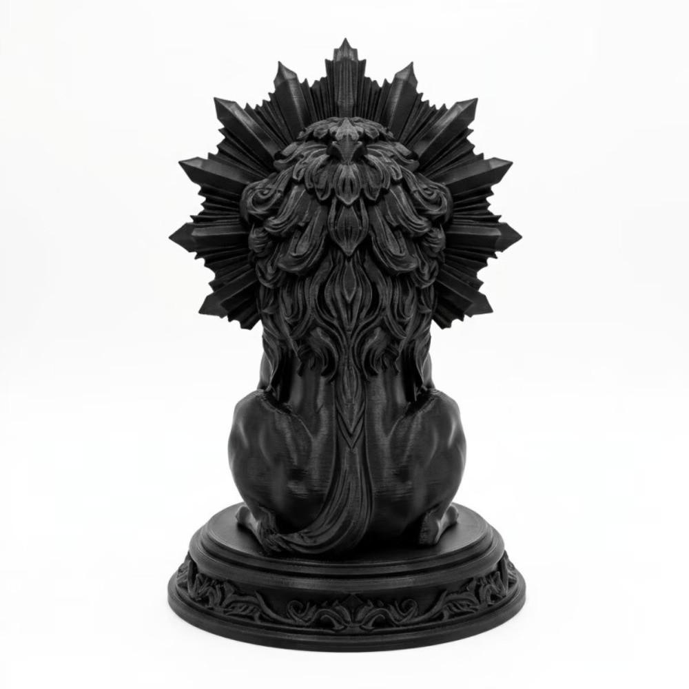 Gothic Wolf Statue Sheep Desktop Ornaments Collectible Gift Animal Figurine Home