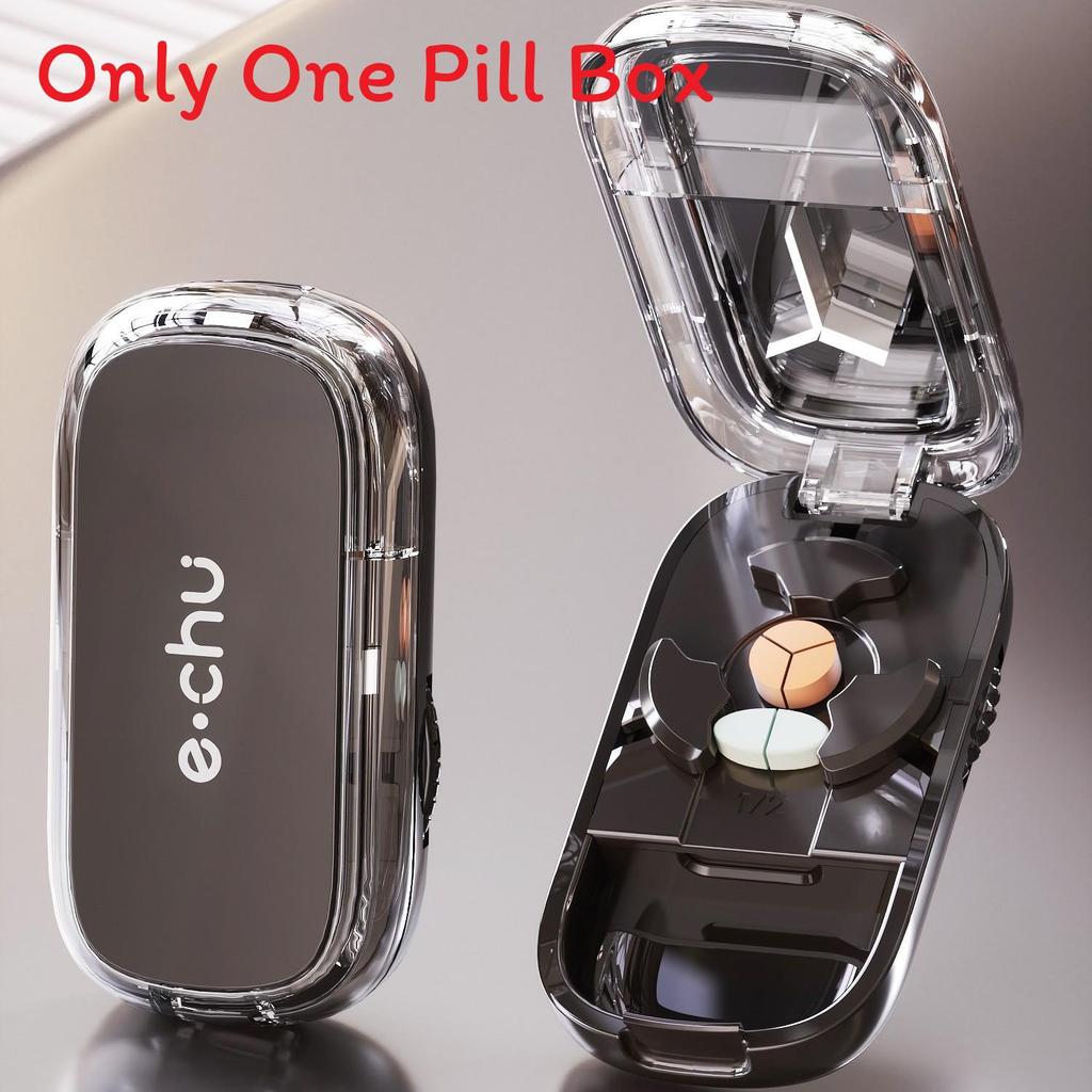 Portable Pill Cutter With Precise Quarter Split For Medicine Dispensers
