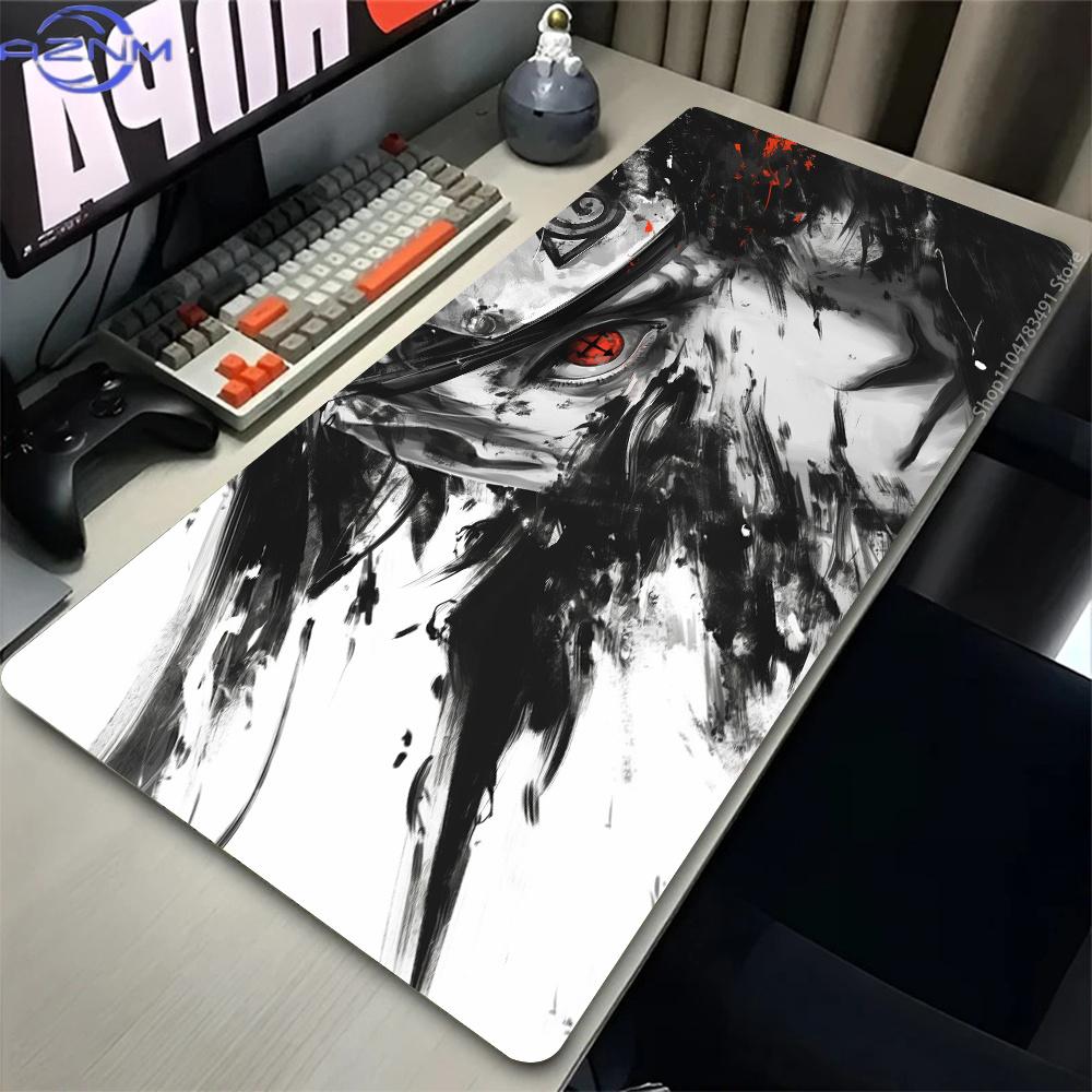 Großes Mauspads PC Speed Für E-Sport-Spieler Laptop Computer Tastatur Schreibtischmatte Mousepad Uchiha Itachi Madara NNaruto Uzumaki