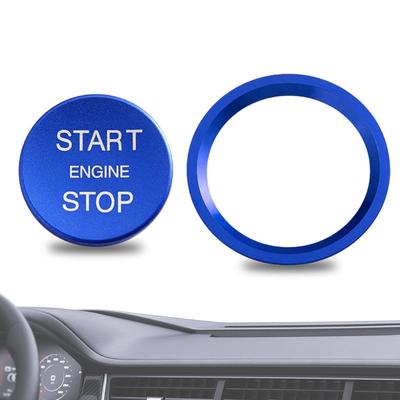 Start Button Cover Ring Engine Start Starter Ring Aluminum Cover Car Interior | Universal