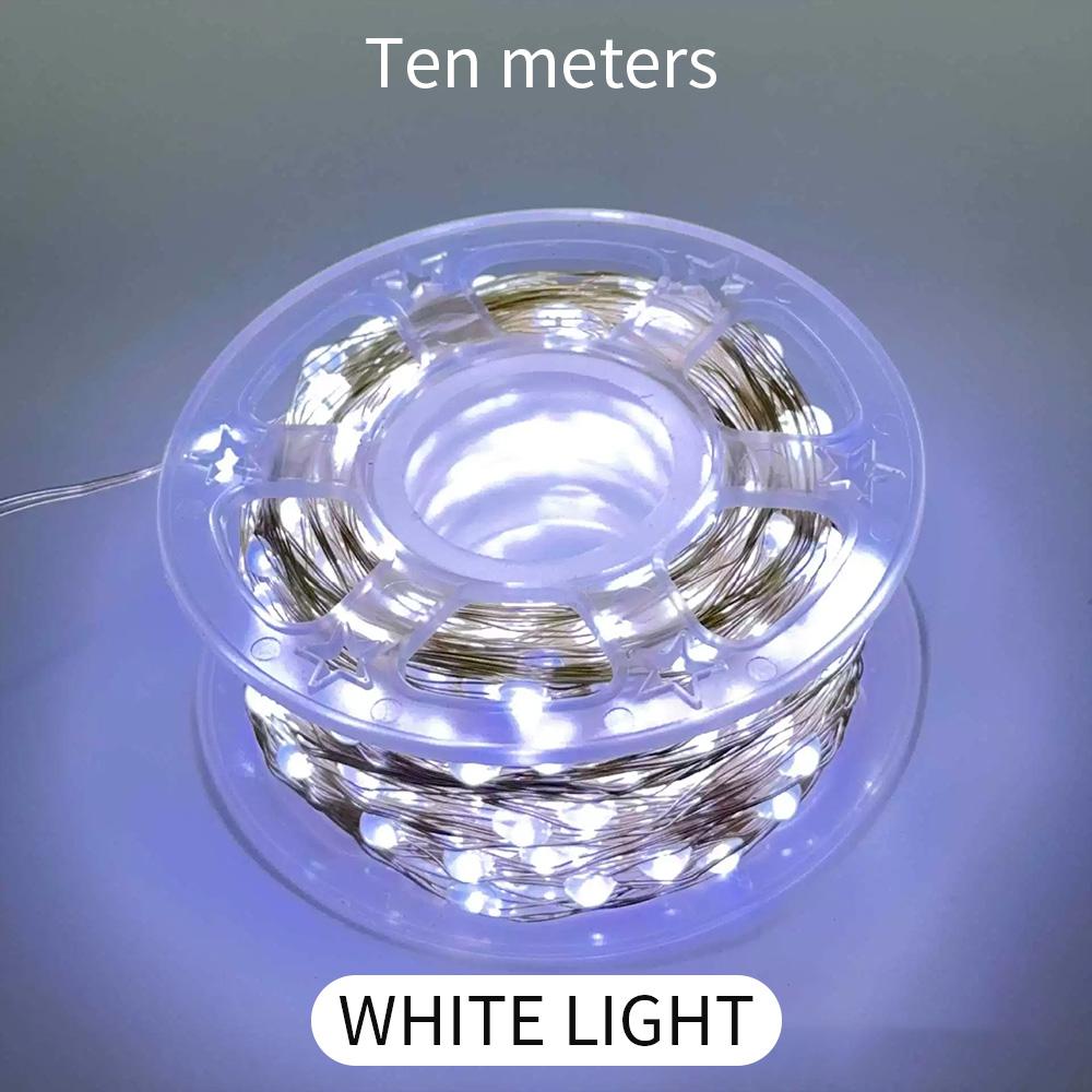 

Copper wire straight line lamp Christmas tree light string decorative lamp small colored lamp outdoor courtyard leather wire lam