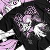 Koszulka Waifu Anime Manga | Koszulka z Postacią Anime Męska Dziecięca
