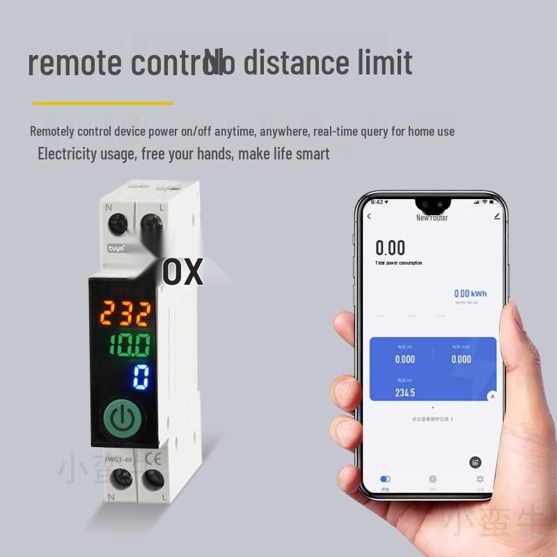 Graffiti Smart WiFi Circuit Breaker with Remote Control & Voltage Protection