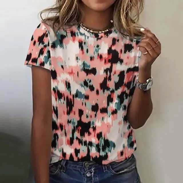 Sexy and Fashionable Leopard Print Casual Short Sleeved Street Women's T-shirts