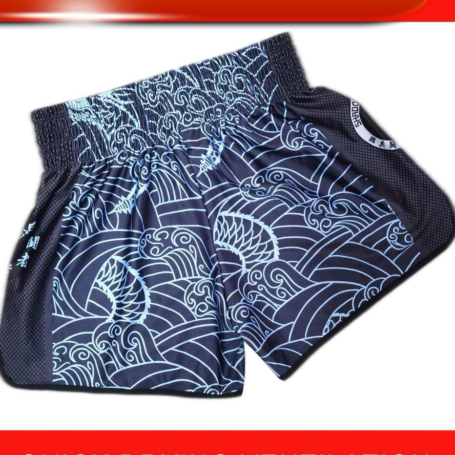 Muay Thai Kickboxing Box MMA UFC Pantaloni Scurți Casual Gimnastică Sport Unisex Bărbați Femei Antrenament Uscare Rapidă Imprimeu Elastic Talie Înaltă Antrenament