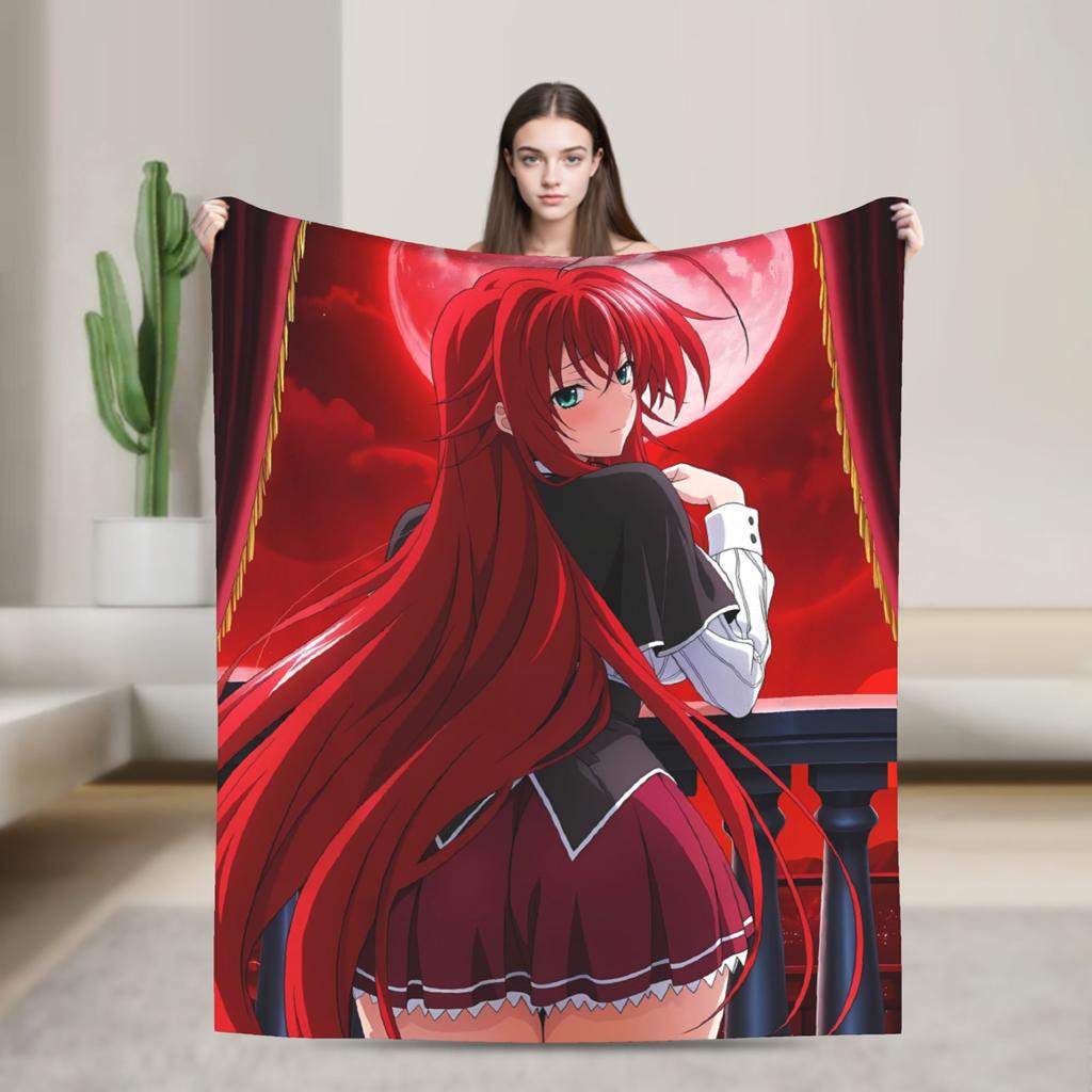Warme weiche Decke Reise High School DxD Bettwäsche Überwürfe Flanell Tagesdecke für Sofa Sessel Lustige Schlafsofa Abdeckung