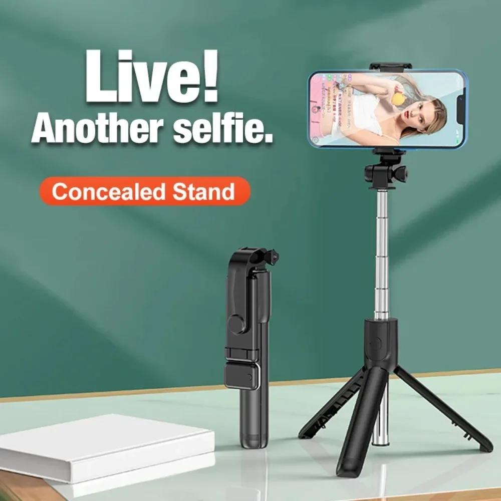 New Tripod for Smartphone Camera,Tripods Stand with Bluetooth shutter,Wireless Selfie Stick Brackets with Phone Holder