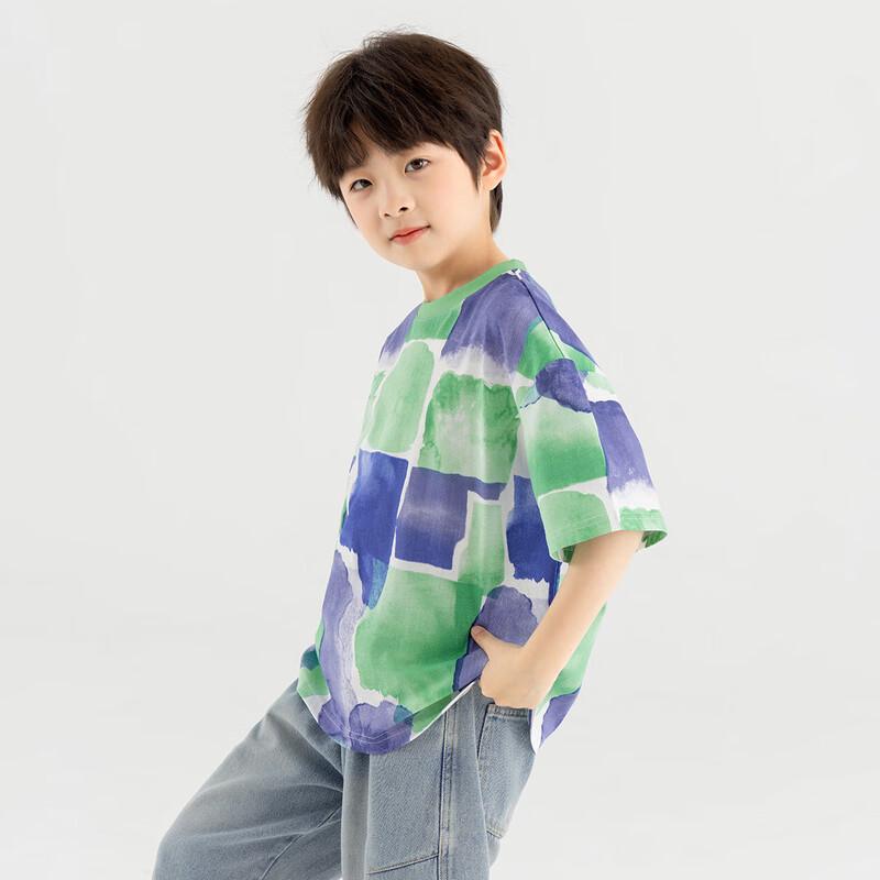 Boys' Ink Dye Print Cooling Breathable Short Sleeve T-Shirt