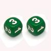 10Pieces Number 1 2 3 123 D6 14Mm Acrylic Dice 6-Sides Dices For Board Game Cubes 6 Colors Learning Game Accessories