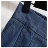 Plus Size Women's High Waist Denim A-Line Shorts - 200 lbs Summer Loose Fit Hot Pants